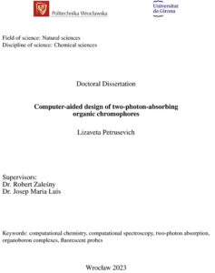 Computer-aided design of two-photon-absorbing organic chromophores