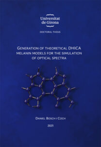 Generation of theoretical DHICA melanin models for the simulation of optical spectra